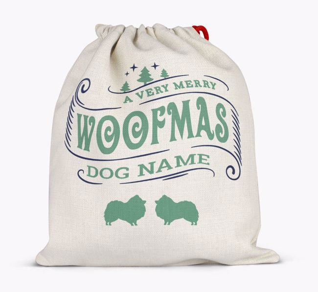 Personalized 'Merry Woofmas' Santa Sack for {dogsName}